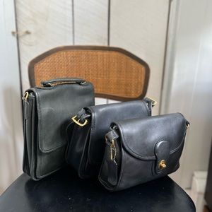 Vintage Coach Devon Bag Black